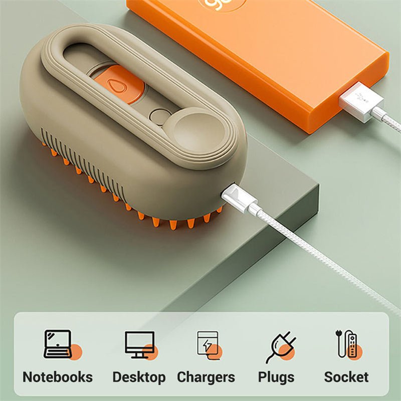 Steam Pet Brush – Καθαρισμός με ατμό, μασάζ και απομάκρυνση τριχώματος